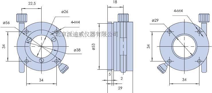 PX120-56精密型手動旋轉臺 旋轉位移臺 粗調360°微調±3°轉盤