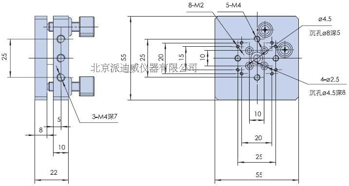 PQ230-5 精密型手動傾斜臺（雙軸） 傾斜平臺 調(diào)整臺