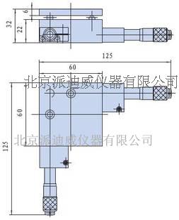 PT-QX04手動傾斜臺 手動位移臺 手動滑臺 手動俯仰臺 手動角位臺