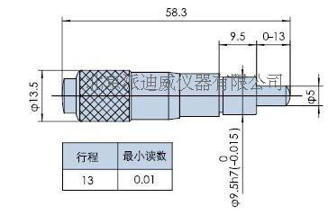 PFT01-13-Y 微分頭 千分螺桿 卡尺