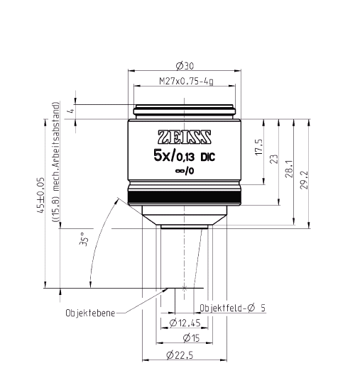 蔡司物鏡Objective EC 