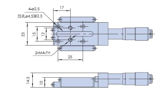 X Axis Manual Linear Stage, Manual Displacement Station, Manual Platform PT110-13-34