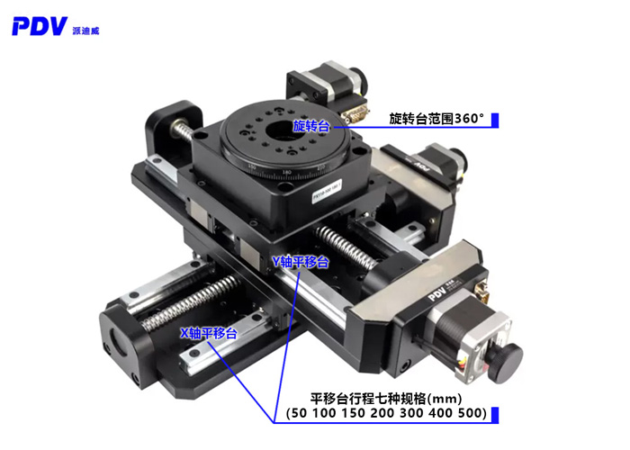 電動(dòng)三維平臺(tái) XYR位移旋轉(zhuǎn)臺(tái)